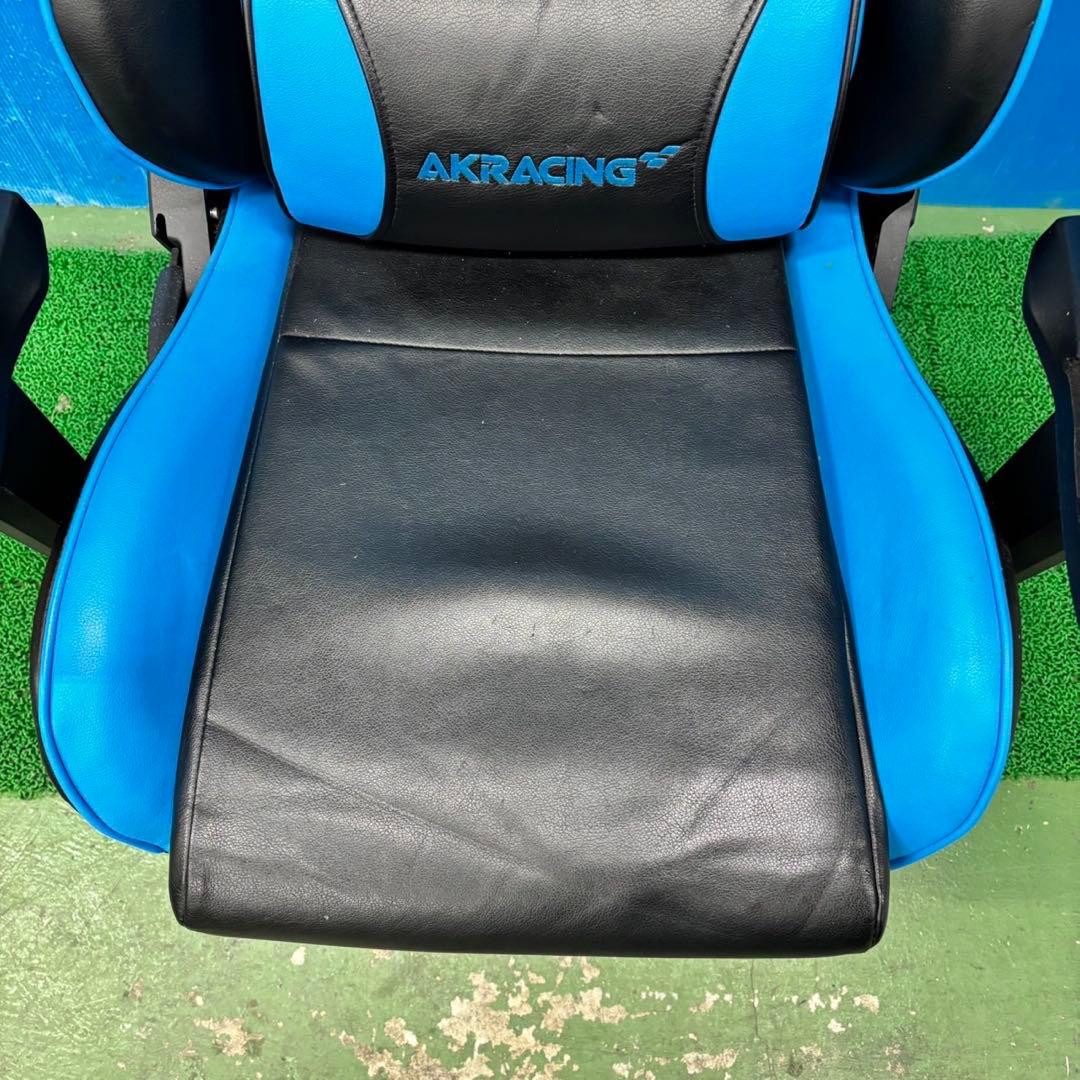 448 ゲーミングチェア　ブルー　青色　デスクチェア　大人気　オフィスチェア