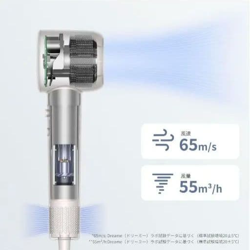 DREAME ヘアドライヤー ホワイト Gleam AHD12A