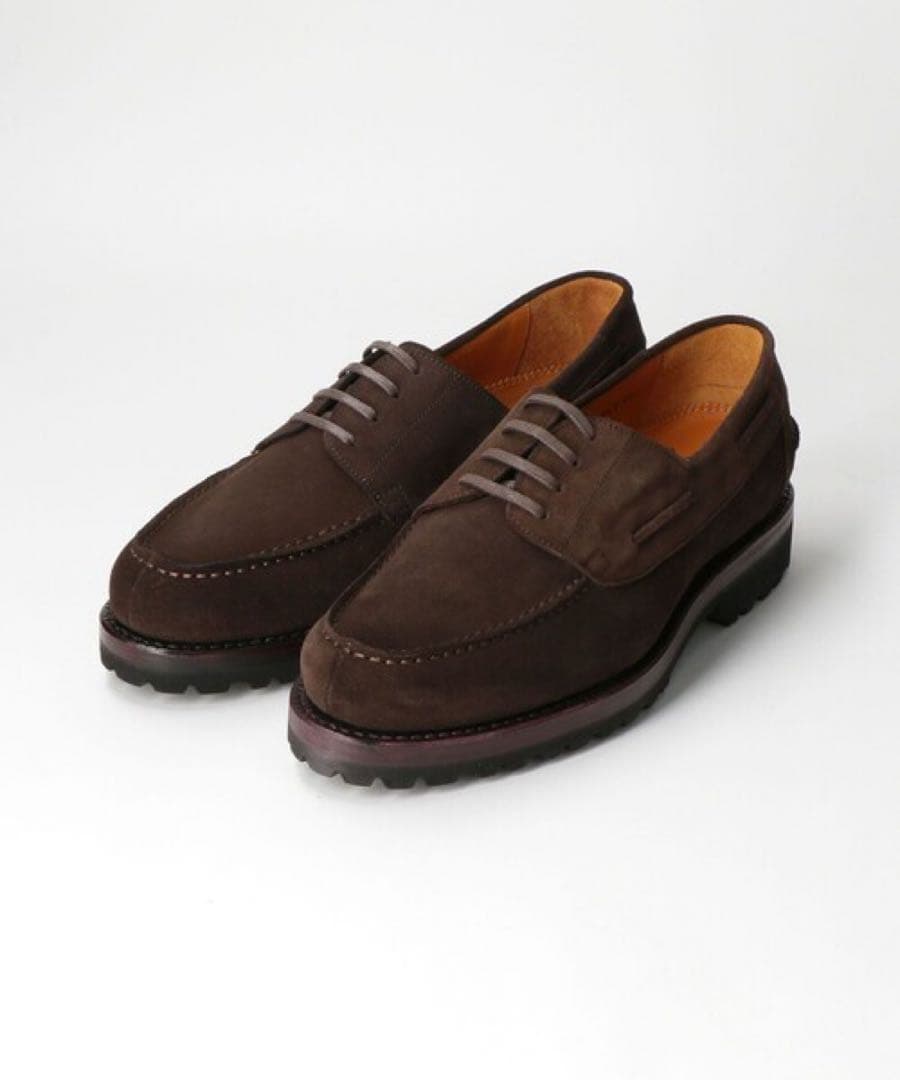 ジャランスリウァヤ　4アイレットモカシン　ダークブラウンスエード　39