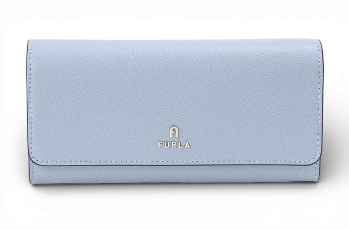 【新品・未使用】FURLA フルラ 長財布 レザー 水色 ブルーグレー 正規品