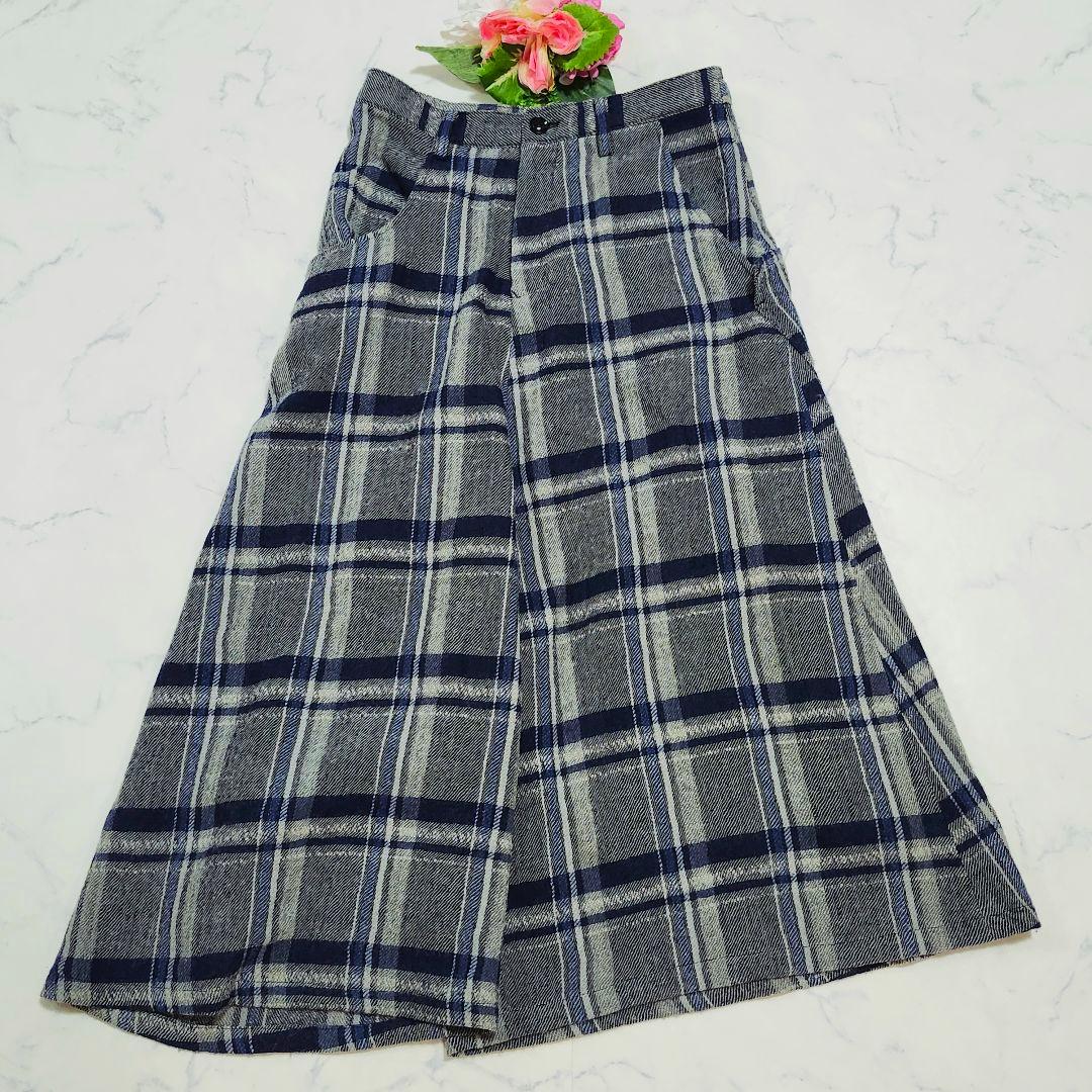 ワイズ　サルエルパンツ　アシンメトリー　チェック　変形　ワイド　ヨウジヤマモト