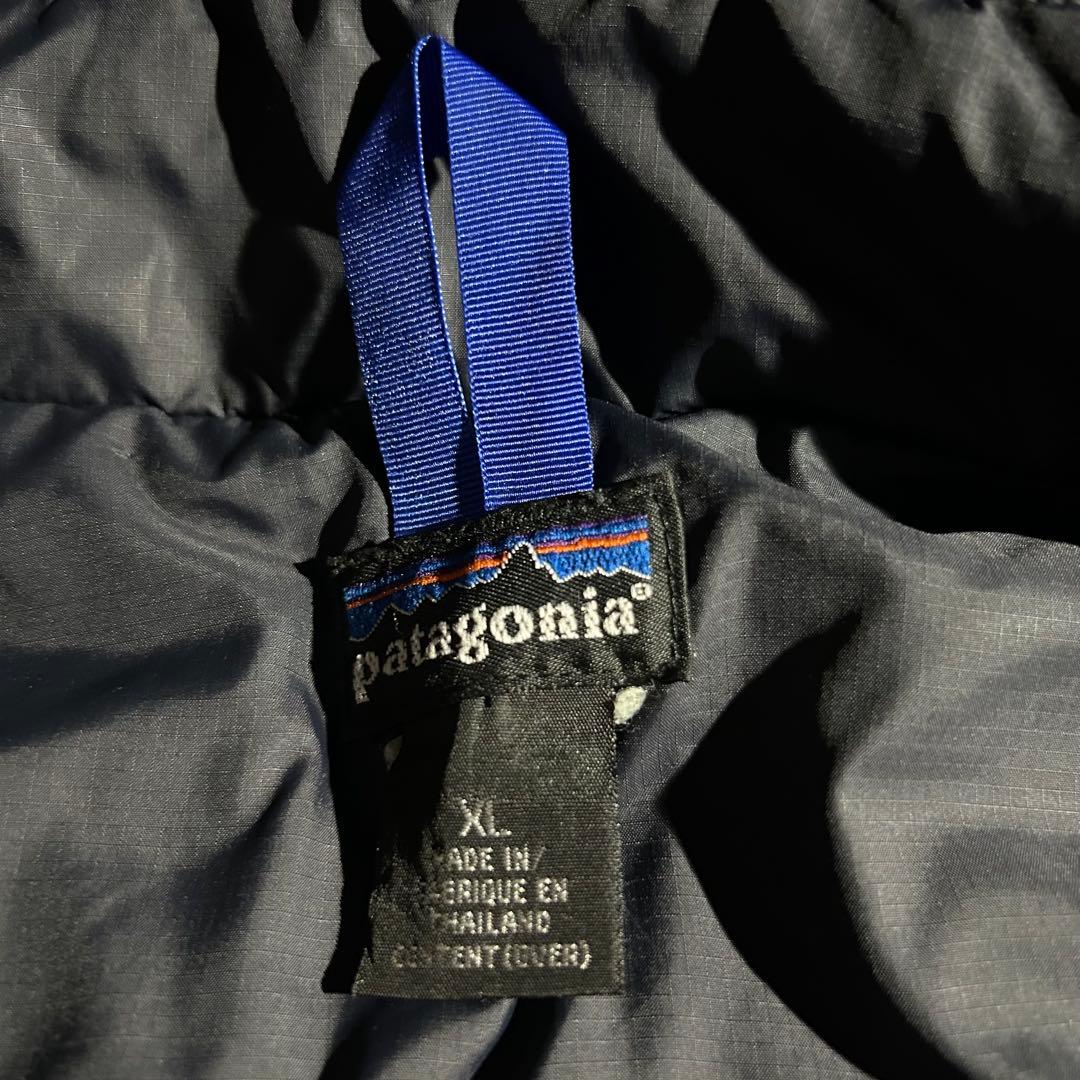 ピ*ィ様 00s Patagonia パフボールベスト 青 ジップアップ 中綿