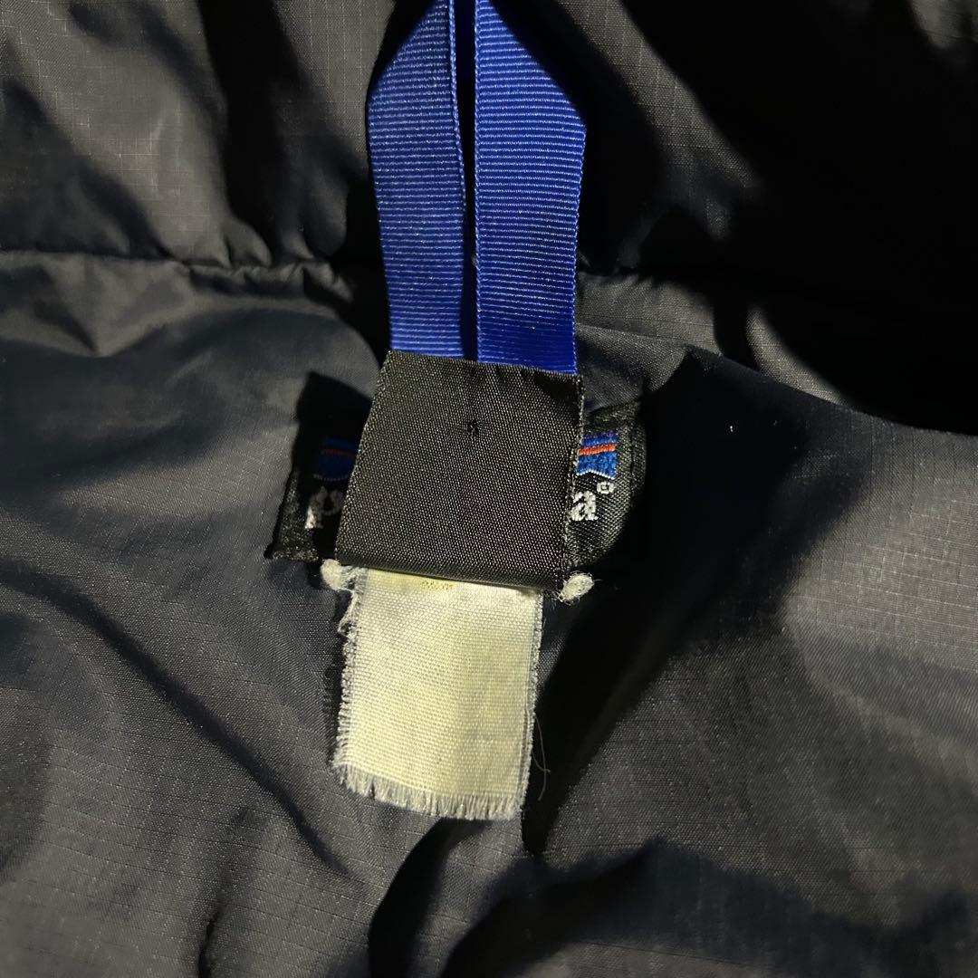 ピ*ィ様 00s Patagonia パフボールベスト 青 ジップアップ 中綿