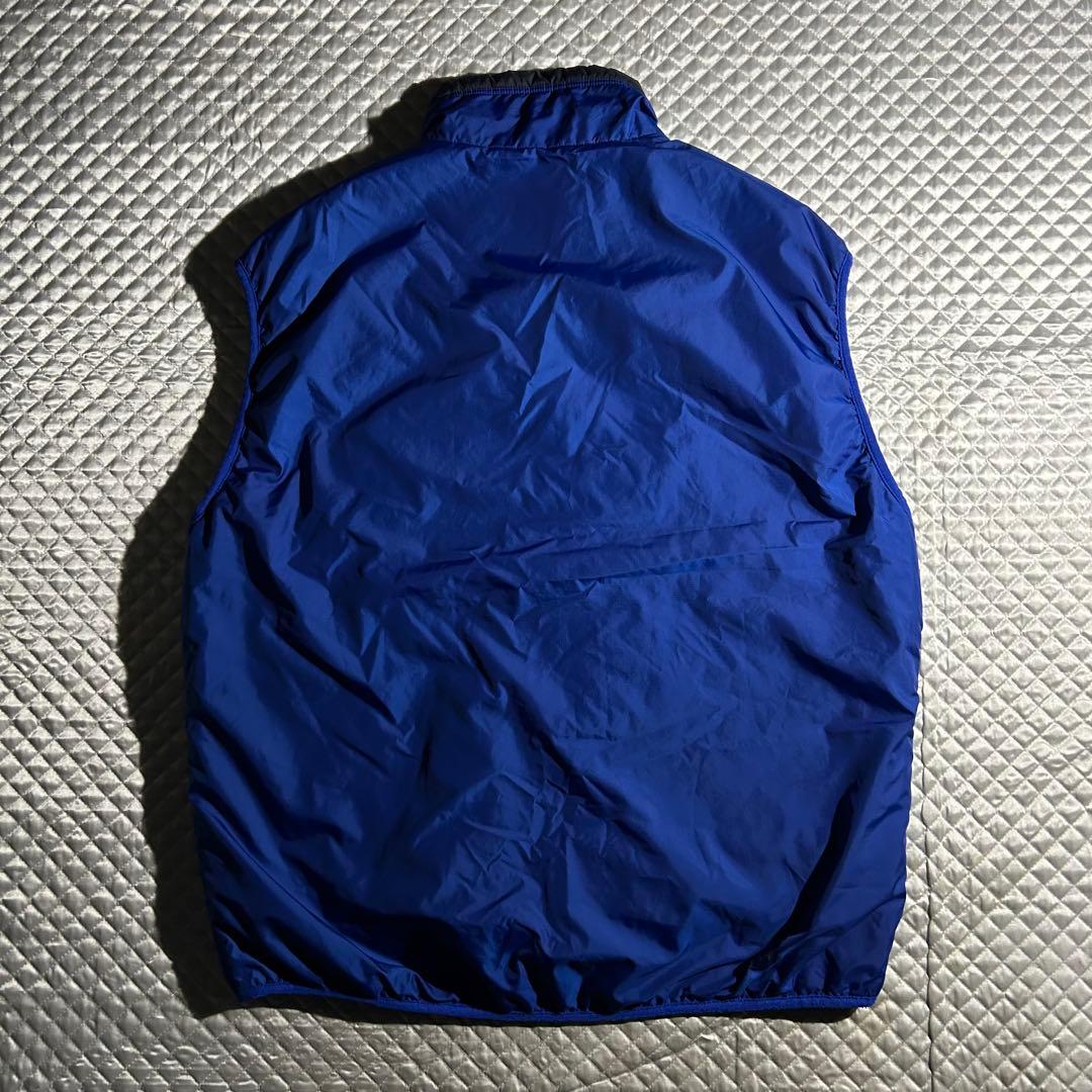 ピ*ィ様 00s Patagonia パフボールベスト 青 ジップアップ 中綿