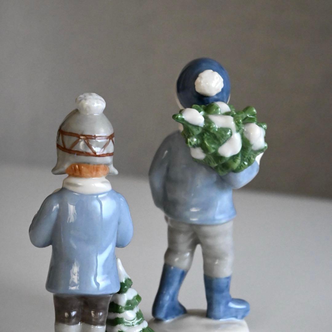 d*3様 ロイヤルコペンハーゲン フィギュリン 2004 少年と少女 2点セット