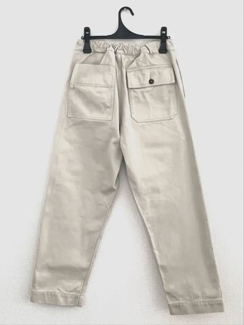 現行品2025MHLコットンパンツ ライトベージュ 1 マーガレットハウエル