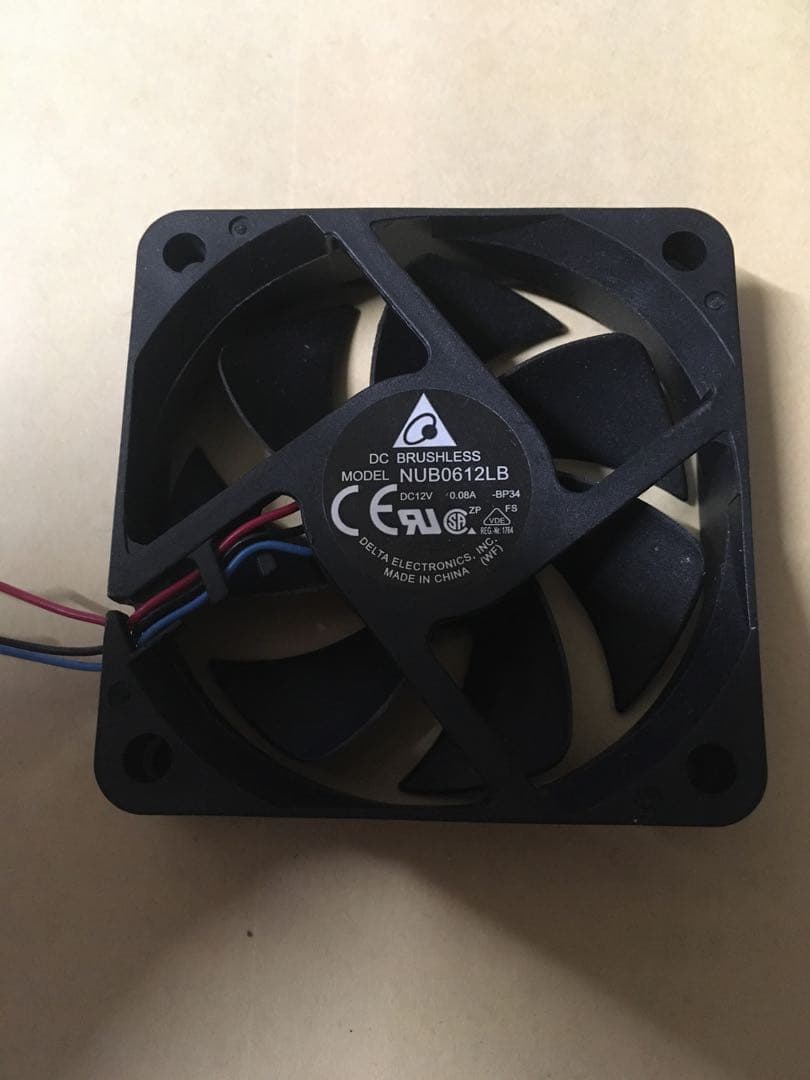 レコーダー用空冷ファン　NUB0612LB