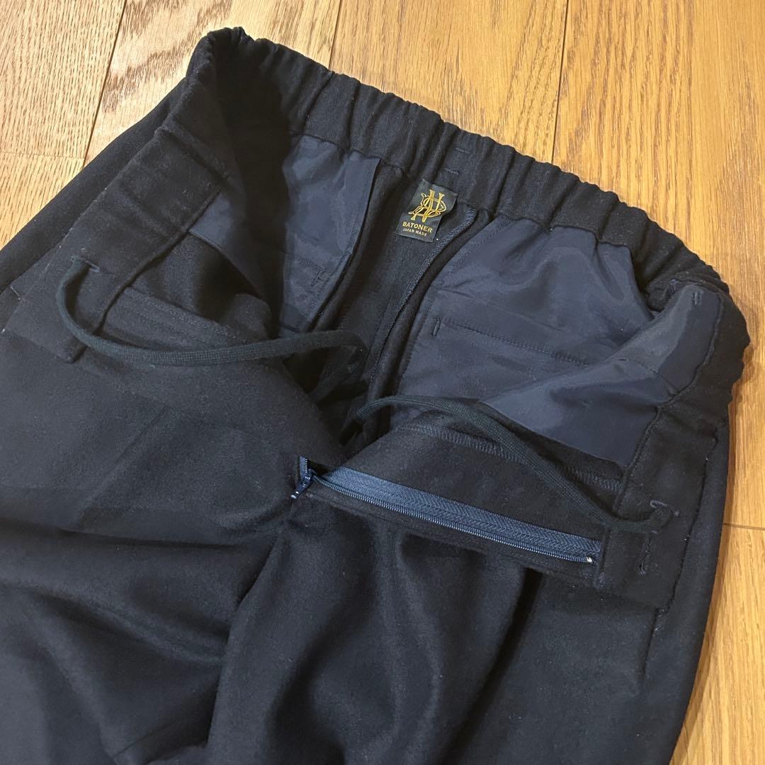 美品 BATONER バトナー ウール スラックス