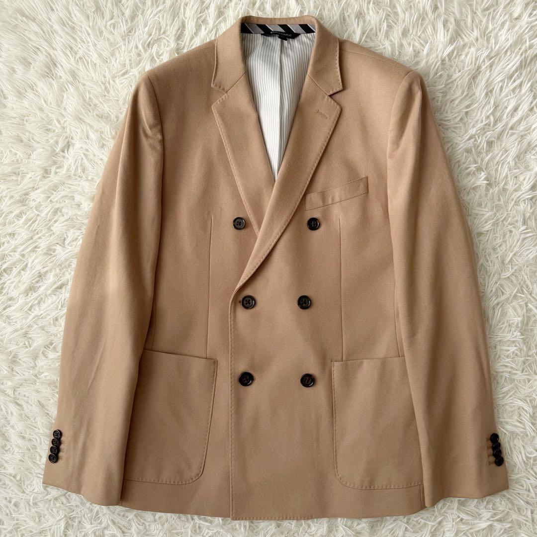 美品⭐︎バナナリパブリック セットアップスーツ ダブル ベージュ カシミヤ混 38