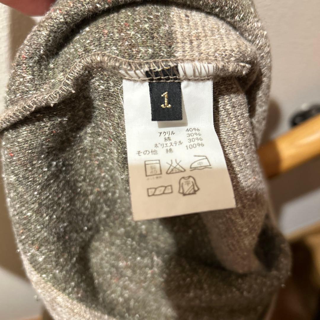 KAPITAL キャピタル サイズ1 綿×ポリ×アクリル混ボア調起毛パーカー