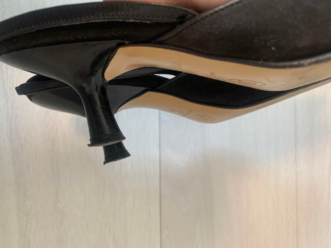 CHANEL シャネル　ブラック ミュール 35