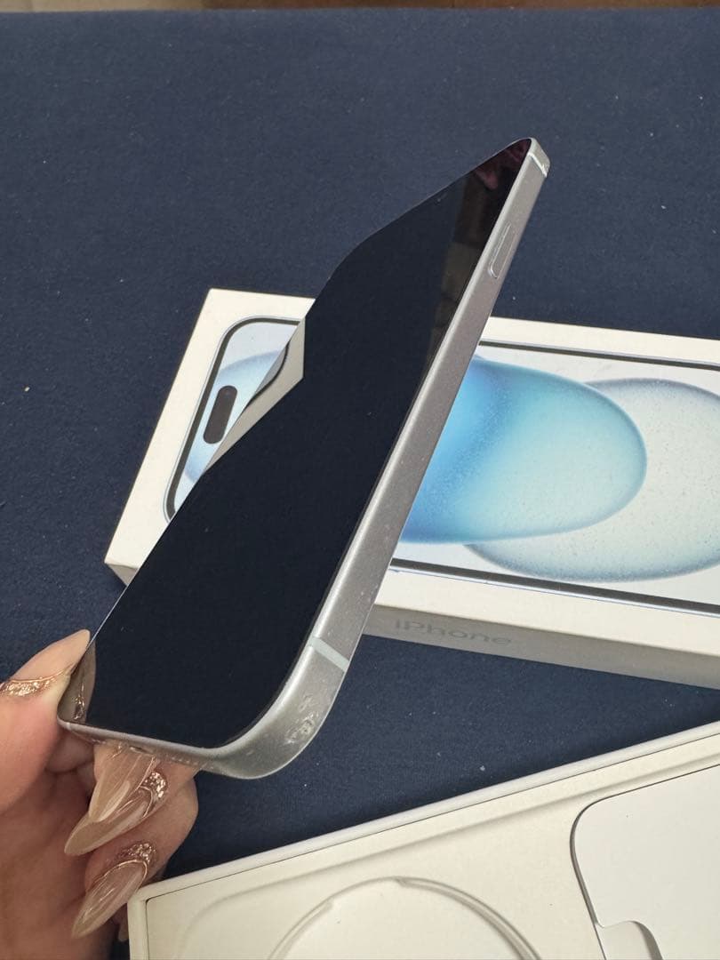 Apple iPhone 15 plus ブルー　128G♪