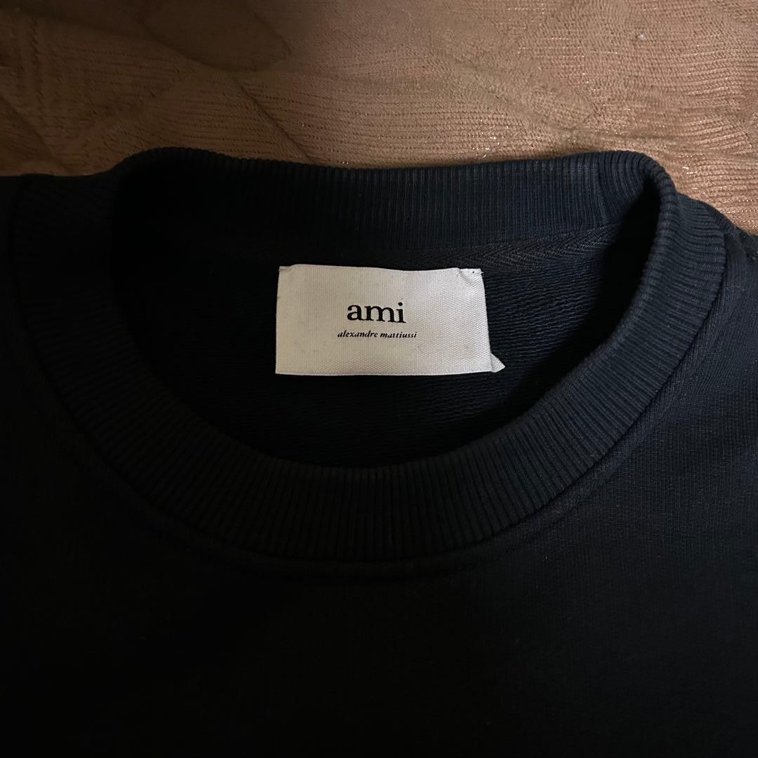 【美品】ami paris アミパリス　トレーナー 黒M 即日発送！！