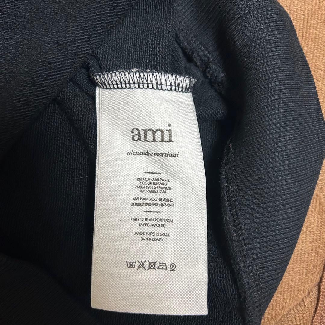 【美品】ami paris アミパリス　トレーナー 黒M 即日発送！！