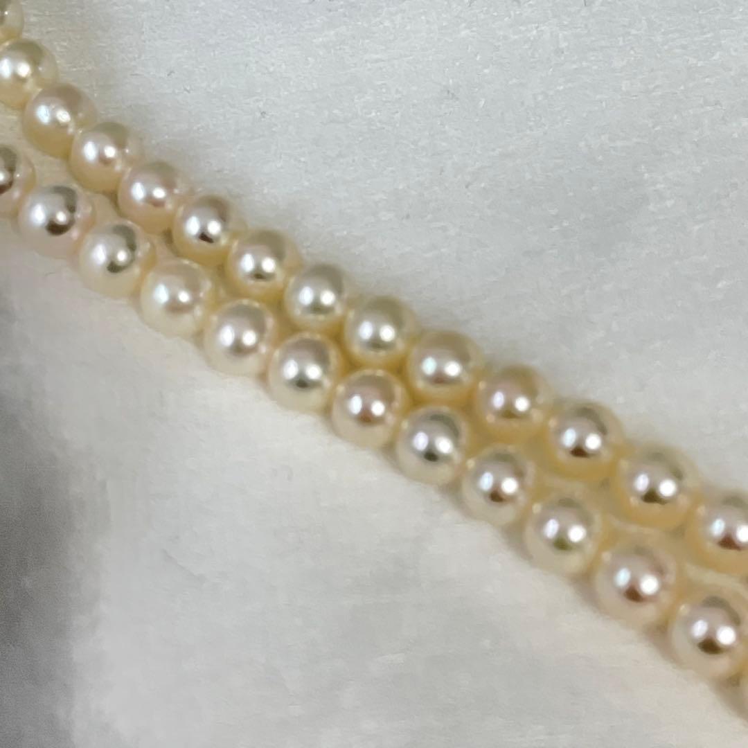 美品　タサキ　本真珠　パールネックレス　ラウンド　フォーマル　シルバー金具