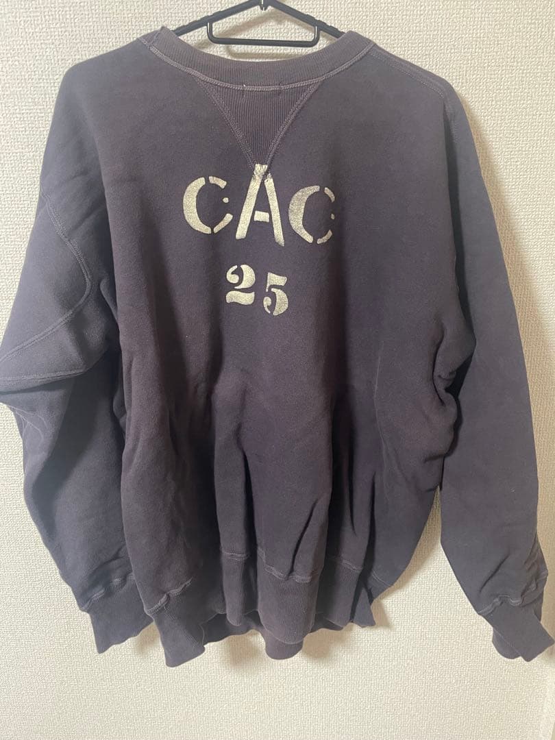 ウェアハウス　スウェット　44 茄子紺　ステンシル