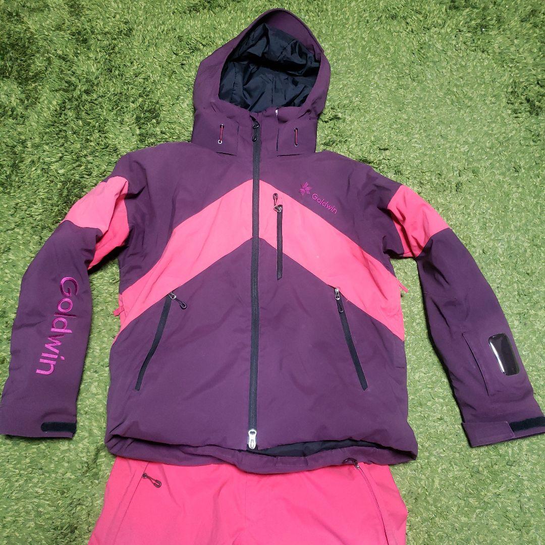 Goldwin スキーウェアセット 紫/ピンク