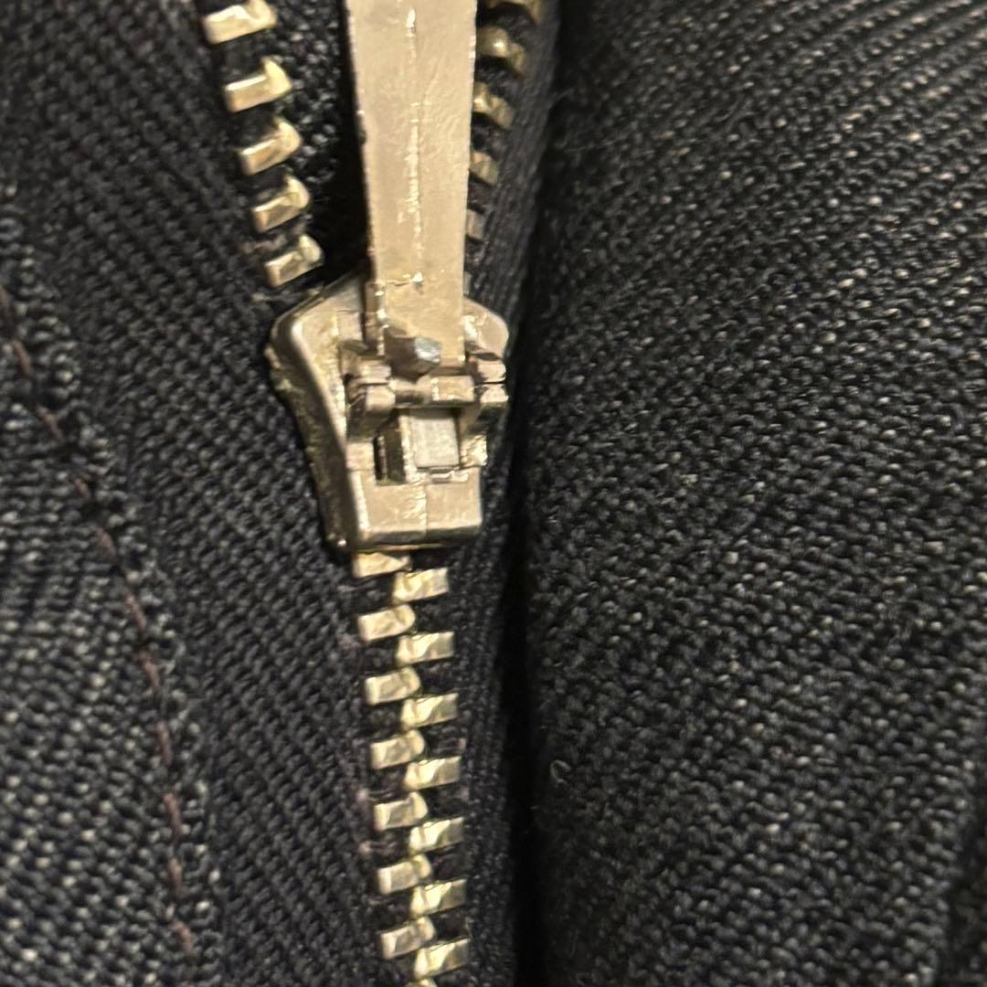 50s ヴィンテージスラックス ダークグレー チェック柄 片ツメ