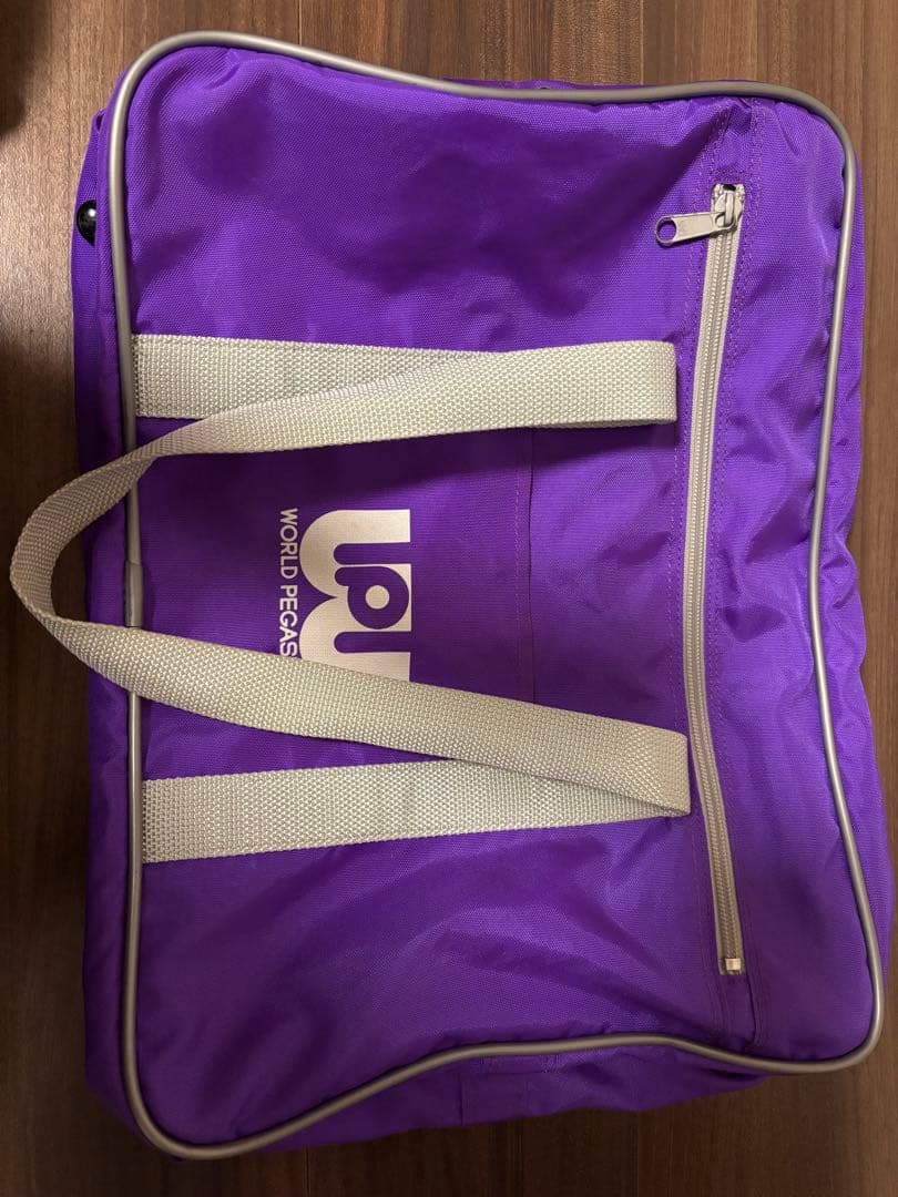 旧ワールドペガサス 旧ワッペ 紫 スクールバッグ WORLD PEGASUS