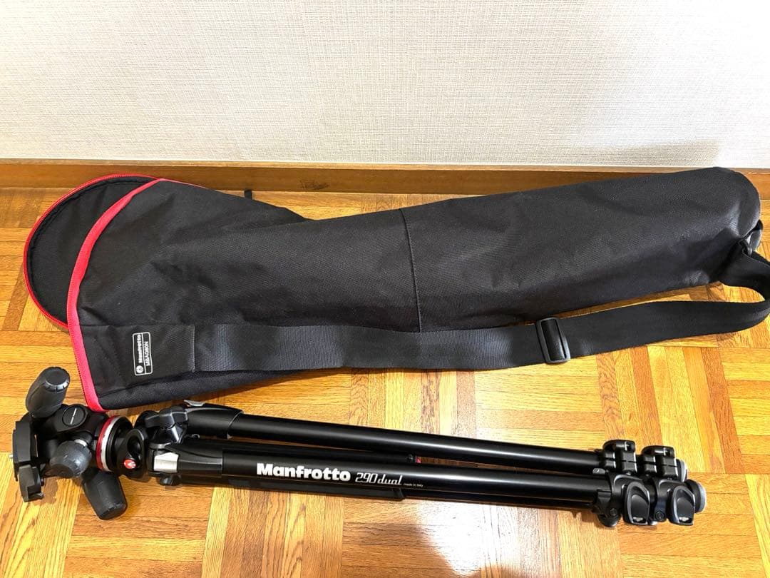 【おいこす】 Manfrotto 290 DUAL 雲台、ケース付き