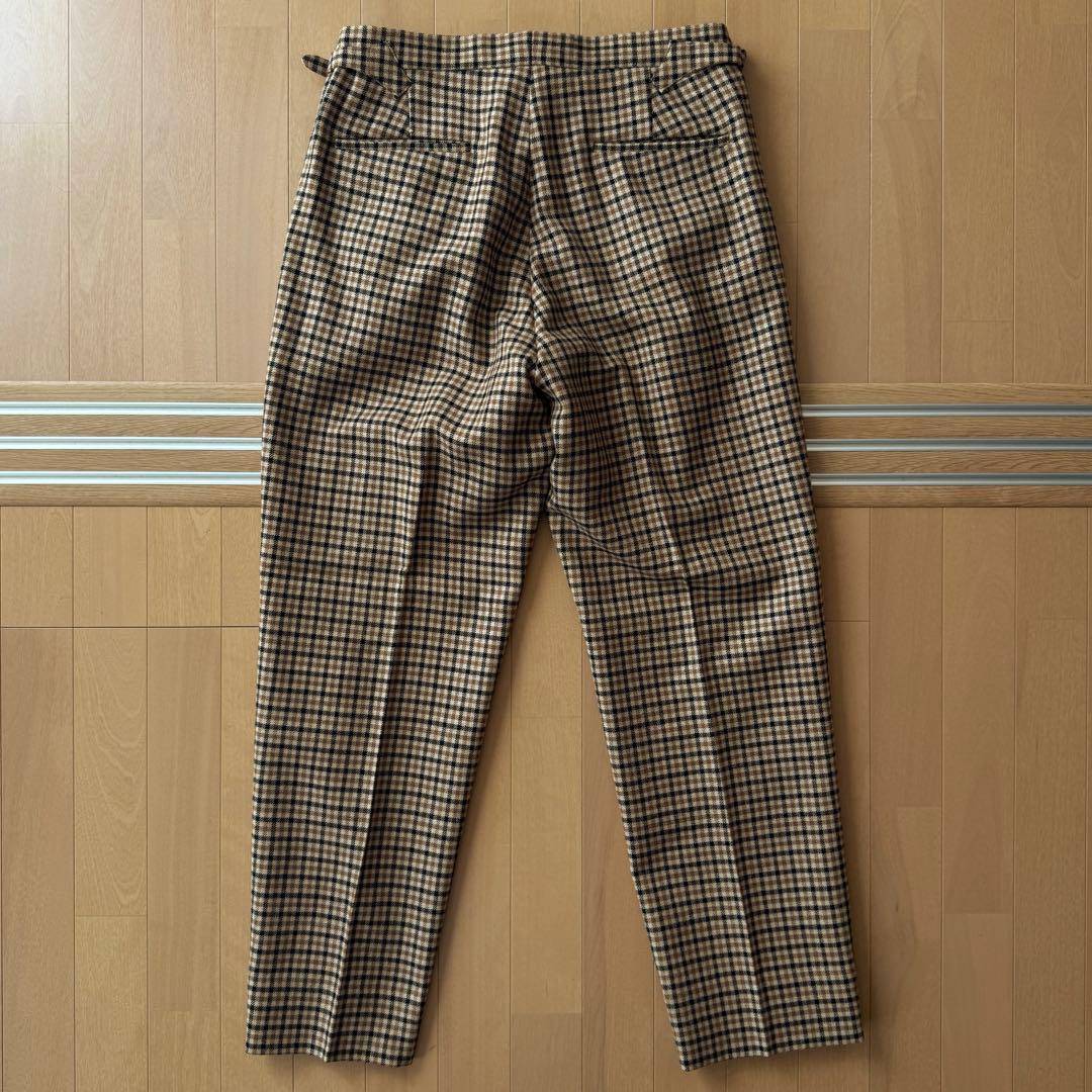 パンツ kaptain sunshine check wool pants
