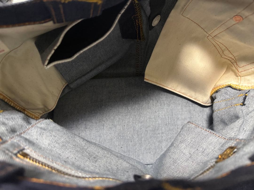 エヴィス　デニム　ジーンズスタイル トートバッグ