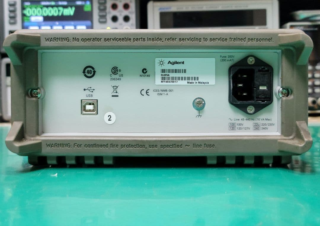 Agilent 34405A 5.5桁 デュアルディスプレイ マルチメーター