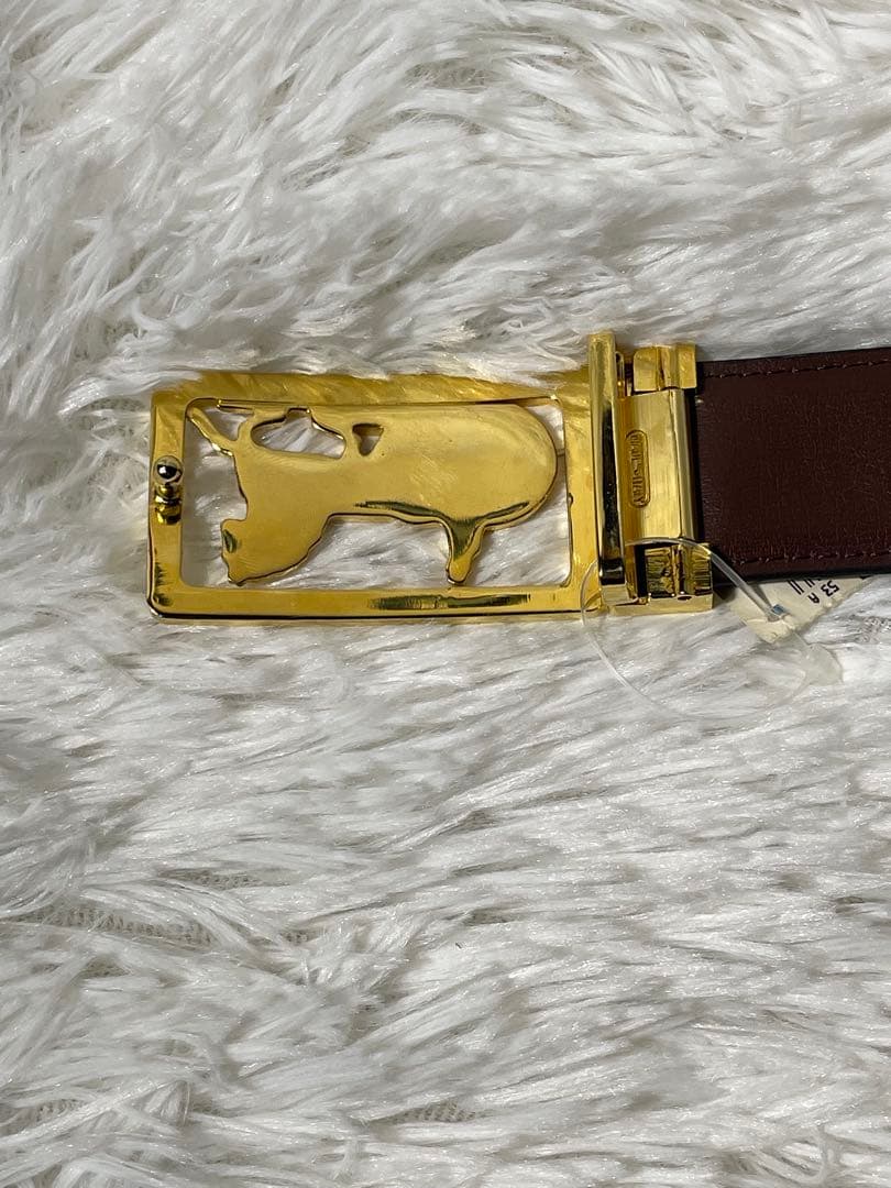 美品　CELINE セリーヌ 馬車 バックル レザーベルト 黒 イタリア製