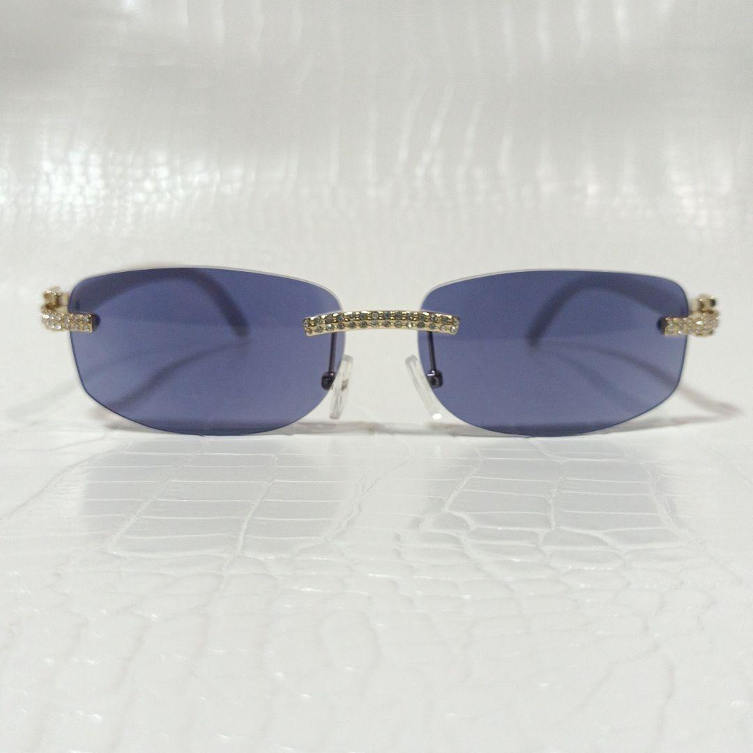 リムレス■サングラス■Y2K■調光レンズ■クリア↔グレー■未使用品■⑳