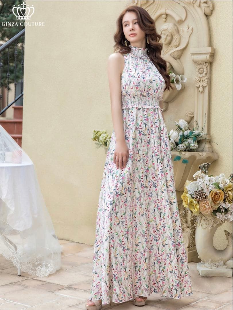 ERUKEI エルケイ銀座クチュールロングワンピース Sサイズ