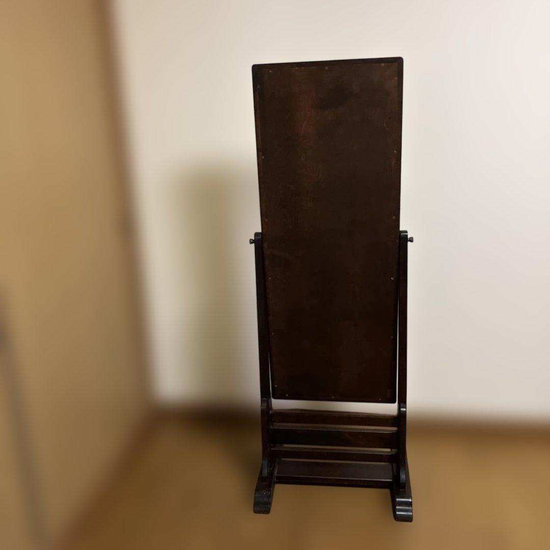 北海道民芸家具 姿見スタンドミラー 大きめ