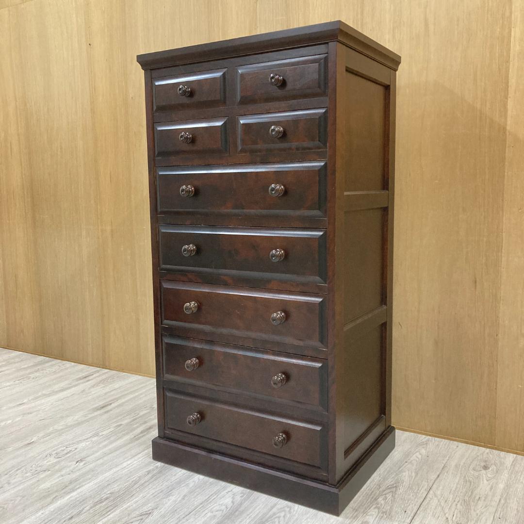 北海道民芸家具 整理箪笥 7段チェスト 樺材 収納家具 北民