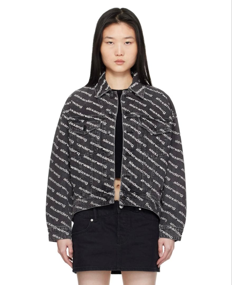 ALEXANDER WANG アレキサンダーワン　ロゴ　デニムジャケット