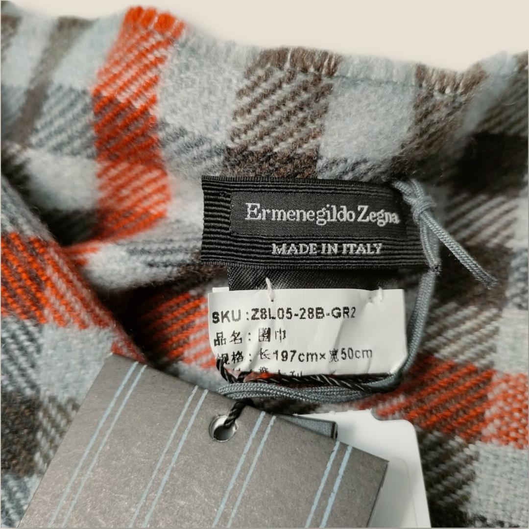 新品未使用 Ermenegildo Zegna ゼニア 大判ストール マフラー