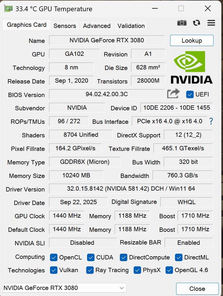 グラフィックボード・グラボ・ビデオカード GEFORCE RTX 3080 10GB Galakuro
