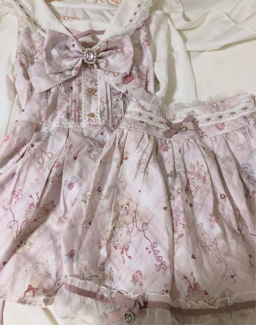 【最安値‼️】LIZLISA リズリサ sewing Bear柄セットアップ