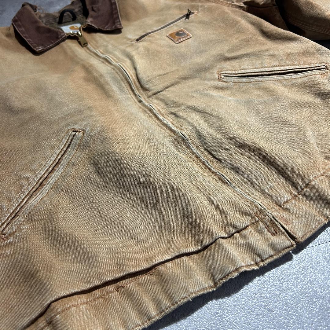 00s メキシコ製 ブラウン カーハート デトロイトジャケット ダックL