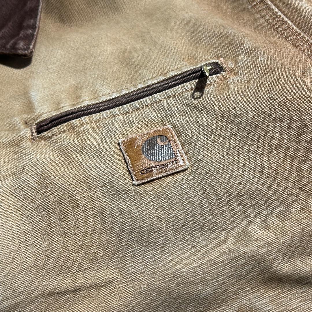 00s メキシコ製 ブラウン カーハート デトロイトジャケット ダックL
