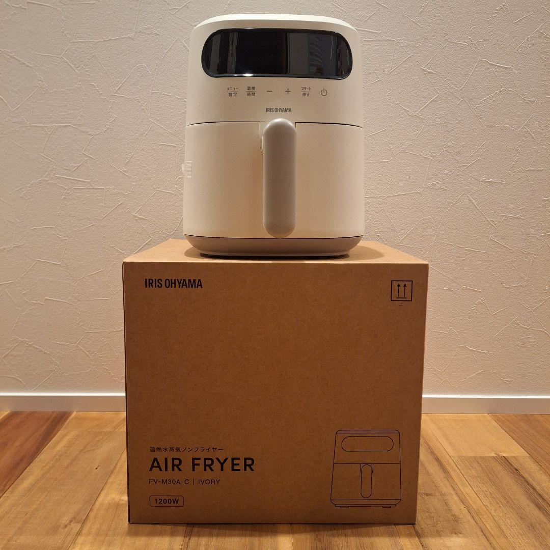 アイリスオーヤマ　過熱水蒸気式　エアフライヤー　便利家電