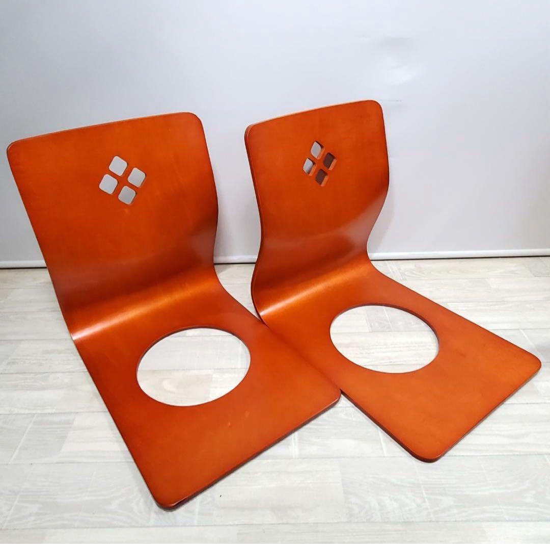 4脚まとめ売り！和座イス　和座椅子　木製【送料無料】