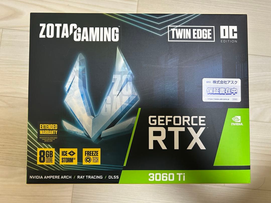 グラフィックボード・グラボ・ビデオカード ZOTAC GeForce RTX 3060 Ti Twin Edge OC