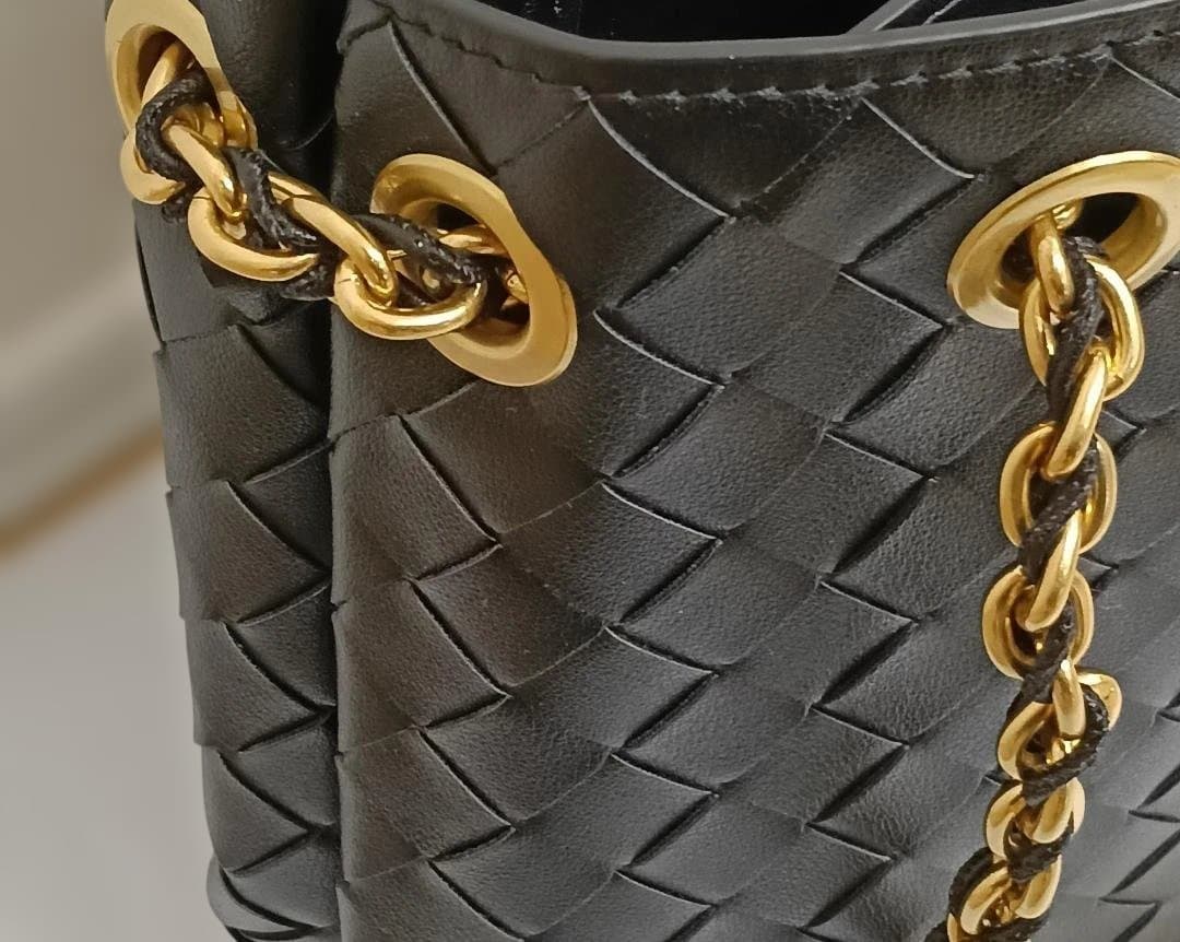 ボッテガヴェネタ アンディアーモ レザー 2WAY ショルダーバッグ ブラック