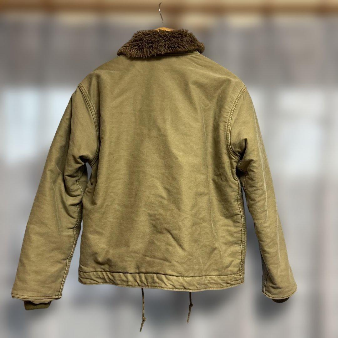 HOUSTON N-1デッキジャケット オリーブSIZE:38