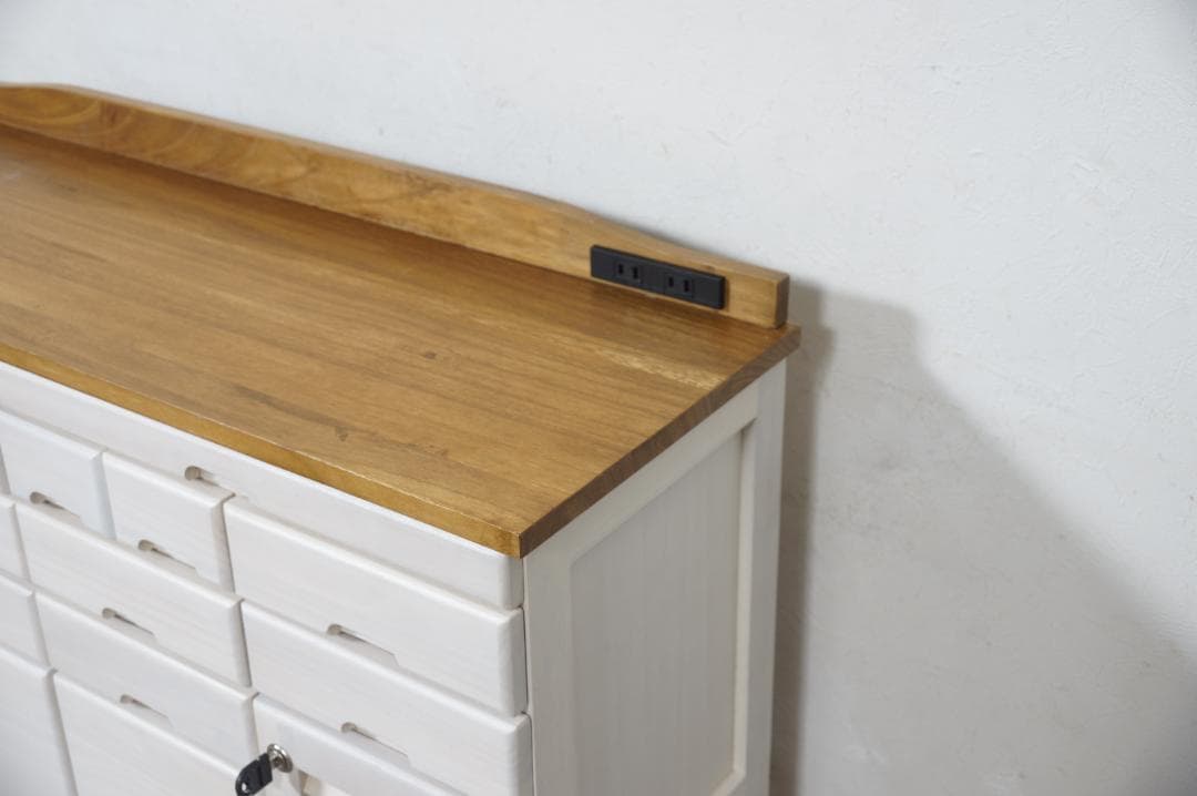 FAX台　引き出しいっぱいチェスト　電話台 収納