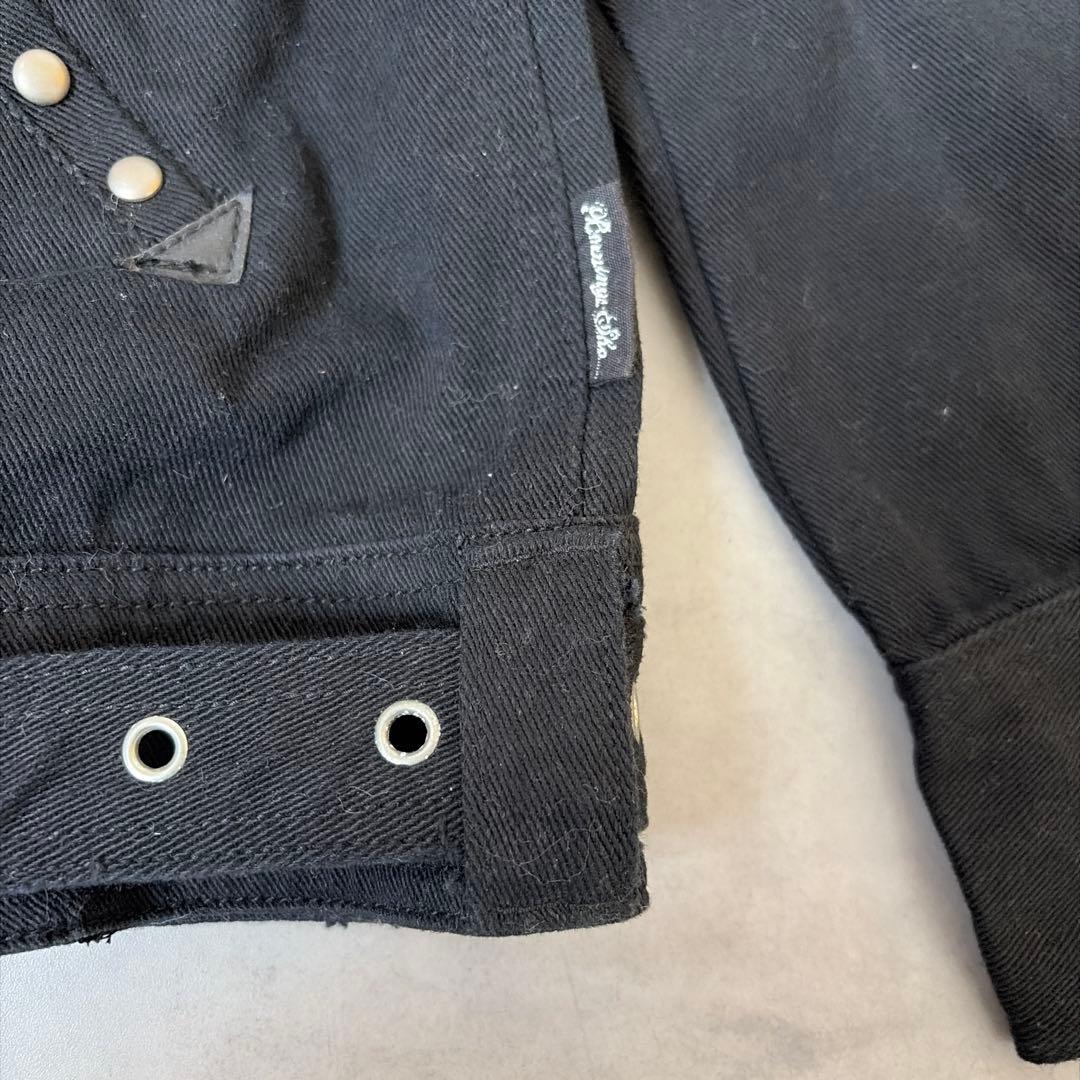 ✨新品✨バーニングショー ダメージ スタッズ スカル Y2K デニム ジャケット