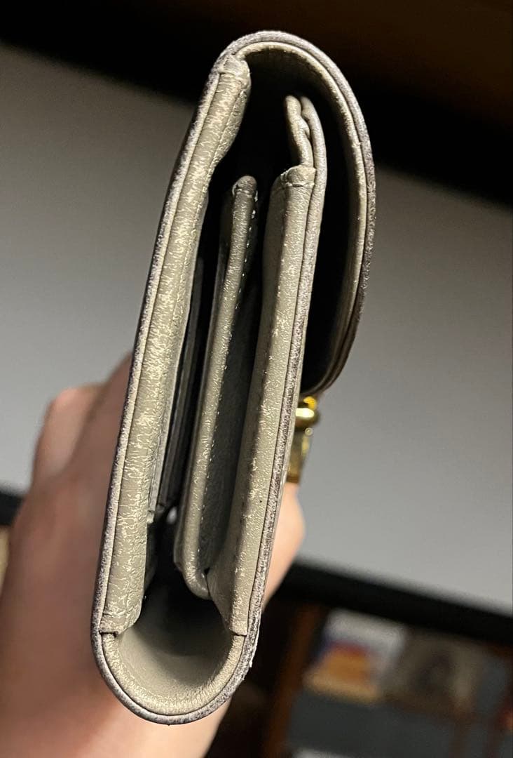 ルイ・ヴィトン ポルトフォイユ　グレー レザー 長財布