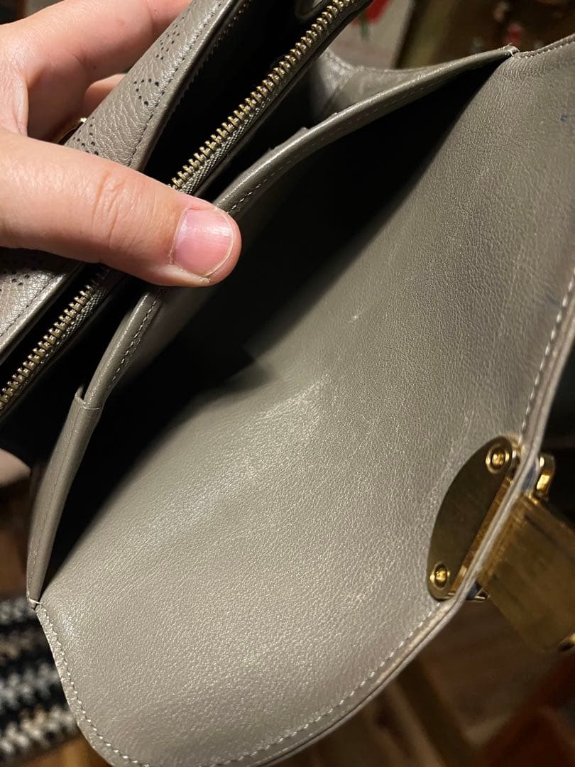 ルイ・ヴィトン ポルトフォイユ　グレー レザー 長財布