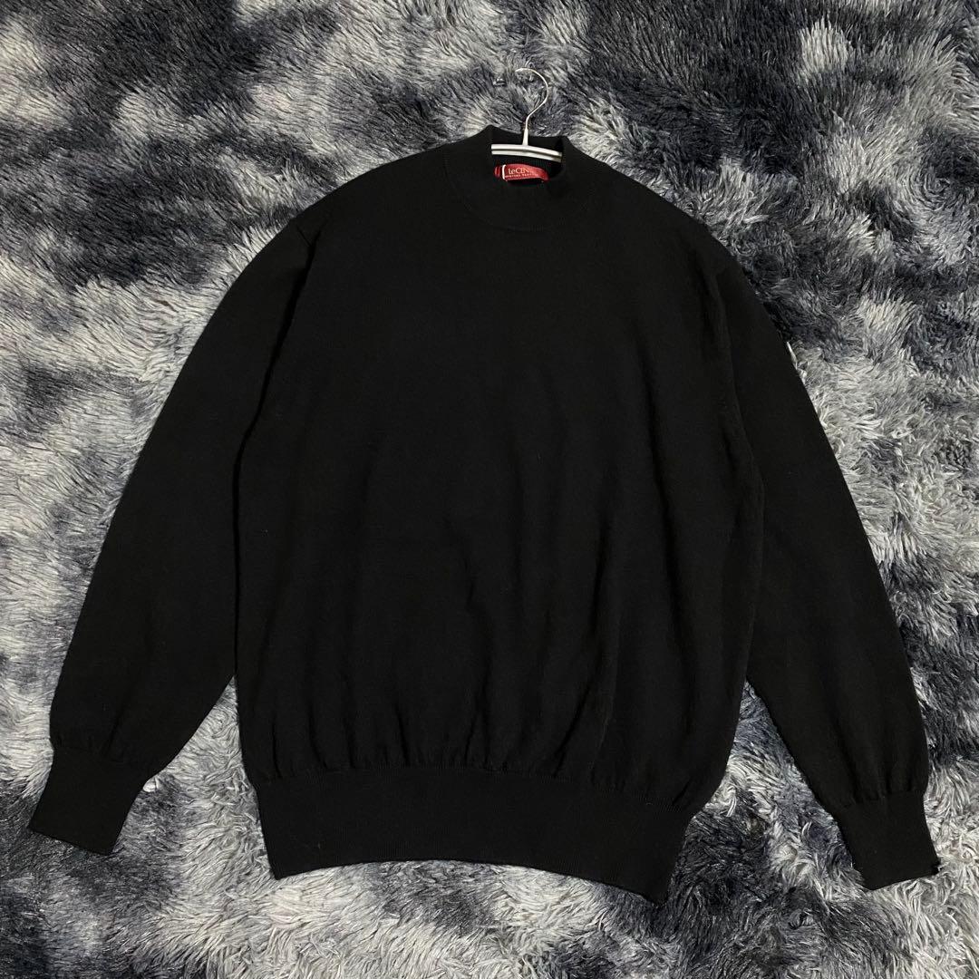 新品　レセント　林田　カシミア100% ニット　セーター　2L ブラック　メンズ