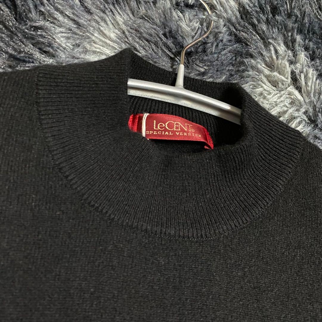 新品　レセント　林田　カシミア100% ニット　セーター　2L ブラック　メンズ