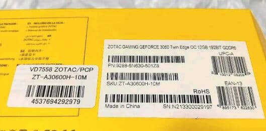 新品】ZOTAC GAMING GeForce RTX 3060